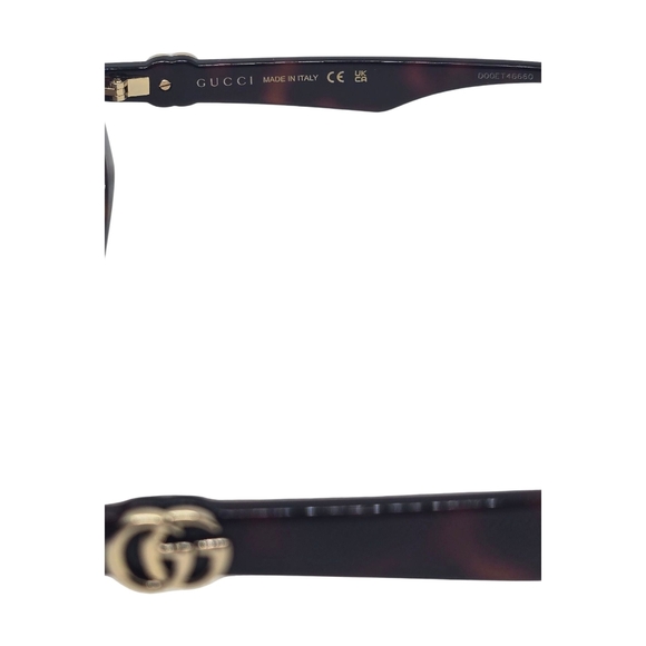 Gucci Brown Sunglasses with Gold Accents - Picture 3 of 6